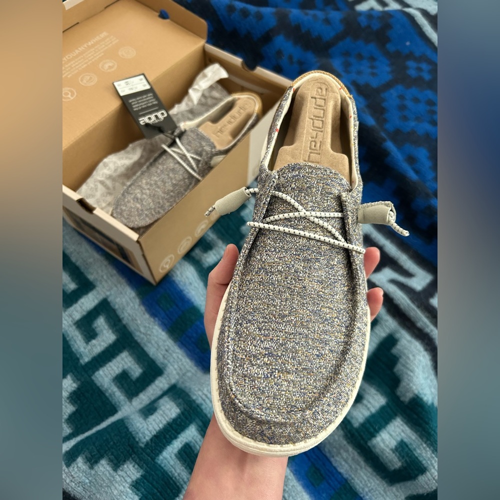 Hey Dude sz 9 Textured mustard mix Loafers - Picture 2 of 12